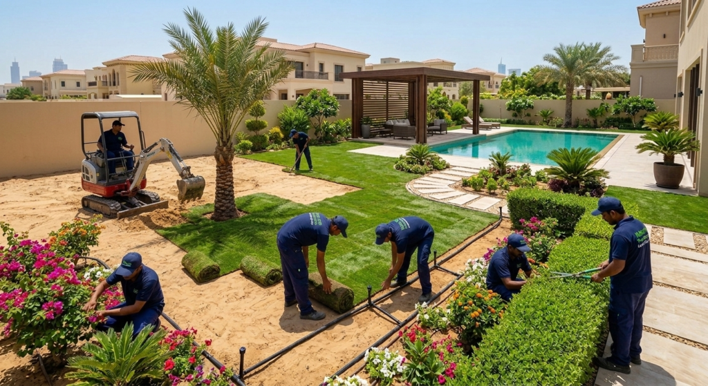 Why Villa Landscaping Is Important in Dubai