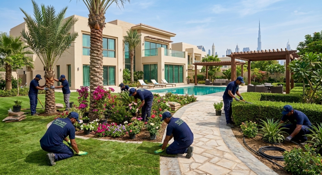 Our Villa Landscaping Services in Dubai